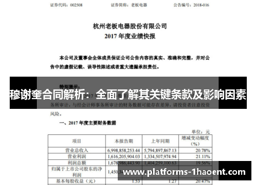 穆谢奎合同解析：全面了解其关键条款及影响因素